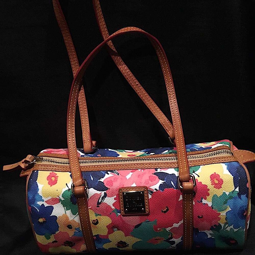 Dooney & Bourke colorful duffle tote bag